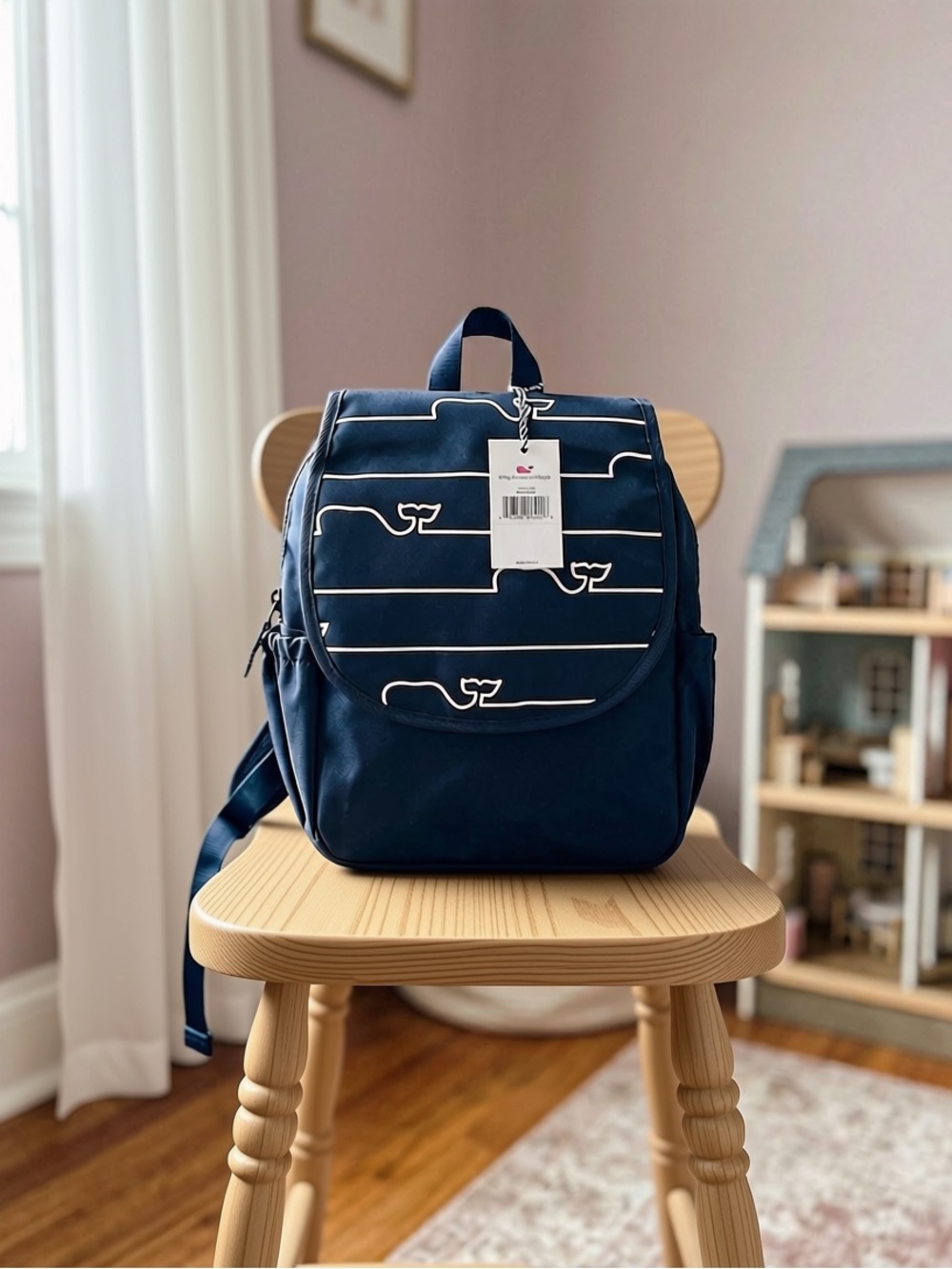 Vineyard Vines diaper backpack and changing mat